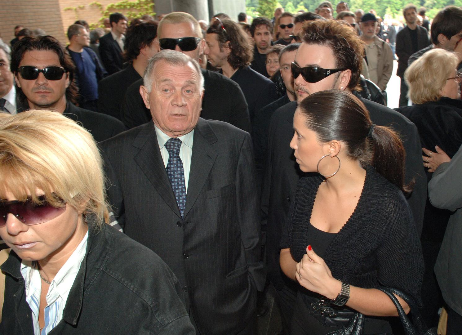 09.05.2007.,Zagreb - Kremtorij .Sprovod Djordje Novkovica.Amir Kazic Leo, Antun Vrdoljak, Lana Klingor, Jacques Houdek rPhoto: Marko Lukunic/PIXSELL