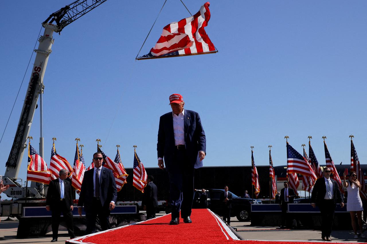 Republican presidential nominee Trump holds campaign rally in Wilmington, North Carolina