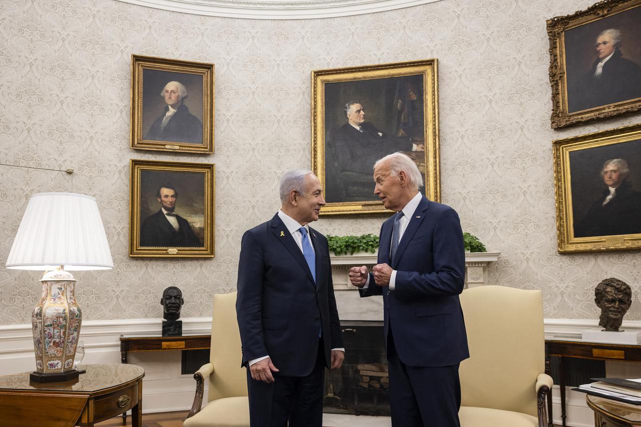 Biden Meets Netanyahu of Israel in the Oval Office