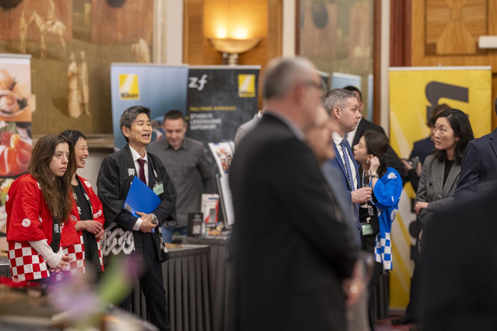 21.02.2024., Zagreb-  Primanje povodom rodjendana japanskog cara u Westinu, a japanske tvrtke u Hrvatskoj izlazu svoje proizvode.  Photo: Igor Soban/PIXSELL