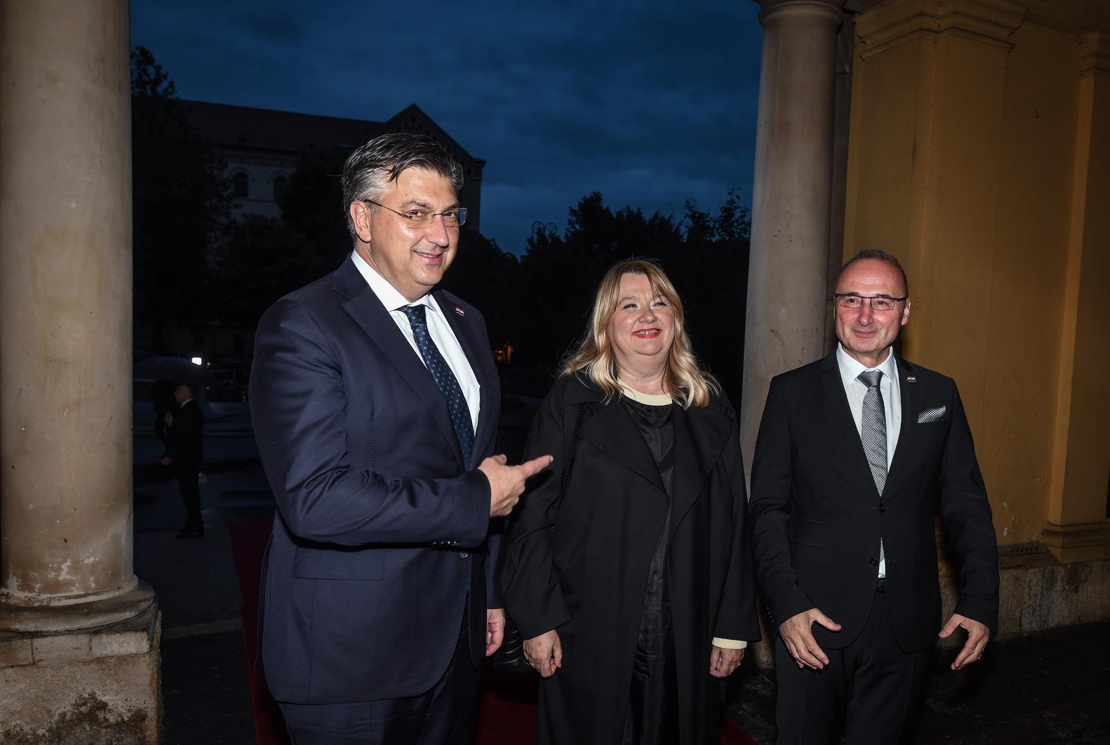 29.05.2022., Zagreb - Svecani koncert u povodu Dana drzavnosti i 30. obljetnice medjunarodnog priznanja Republike Hrvatske. Andrej Plenkovic, Gordan Grlic Radman Photo: Sandra Simunovic/PIXSELL