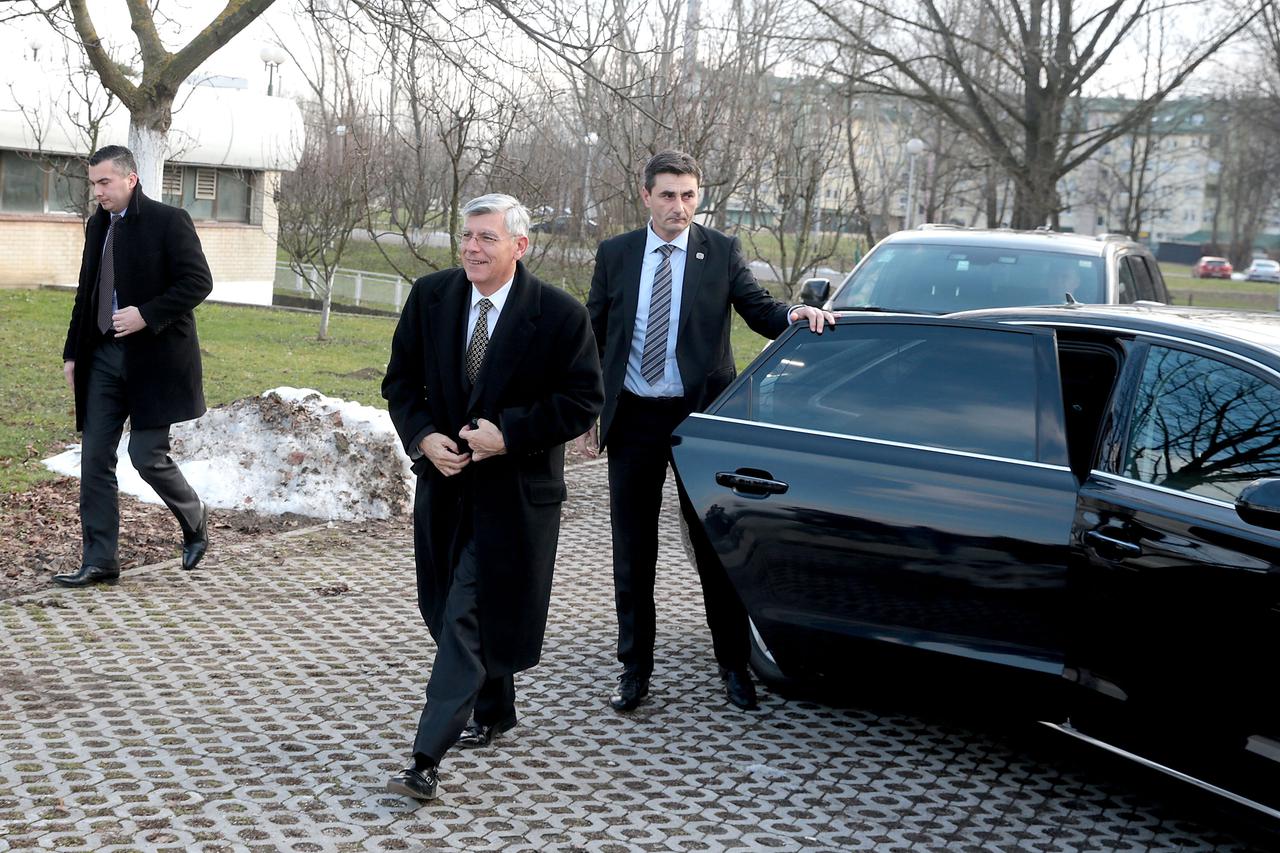 18.01.2016., Zagreb - Predsjednik Hrvatskoga sabora Zeljko Reiner sastao se u Islamskom centru s muftijom Azizom Hasanovicem, predsjednikom Mesihata Islamske zajednice u Hrvatskoj.  Photo: Patrik Macek/PIXSELL