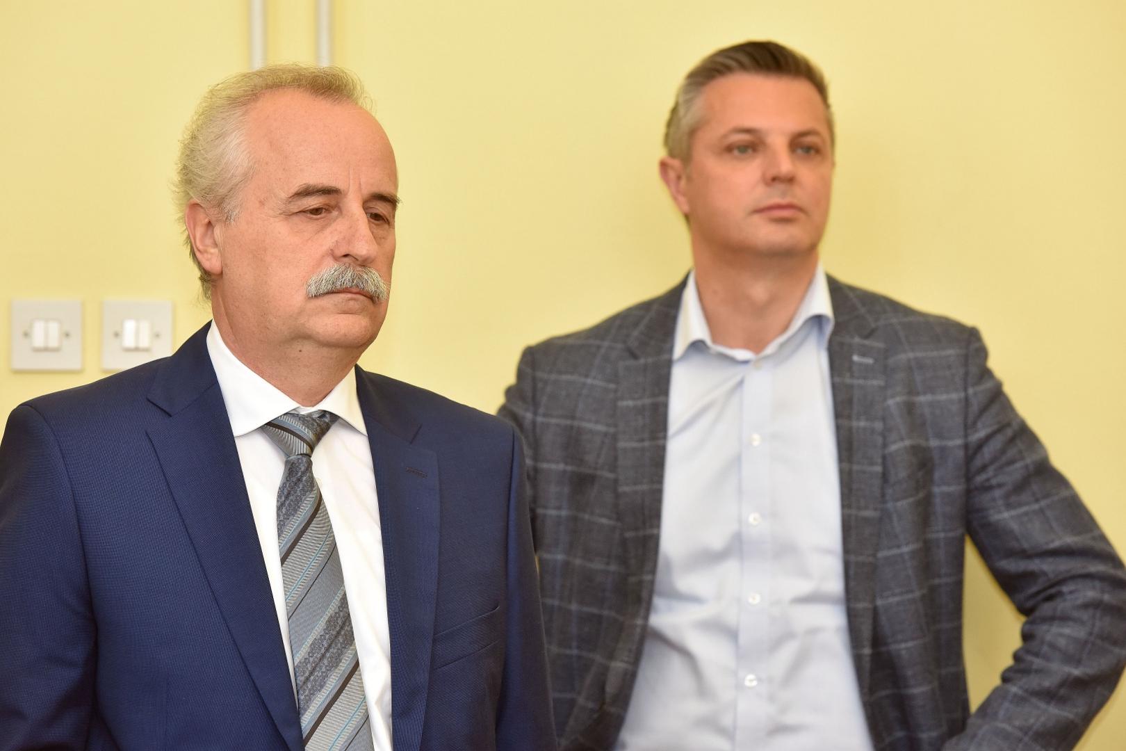 17.05.2020., Cakovec - Medjimurski demokratski savez (MDS) novi je clan Restart koalicije. Mladen Novak i gradonacelnik Cakovca Stjepan Kovac.
Photo: Vjeran Zganec Rogulja/PIXSELL