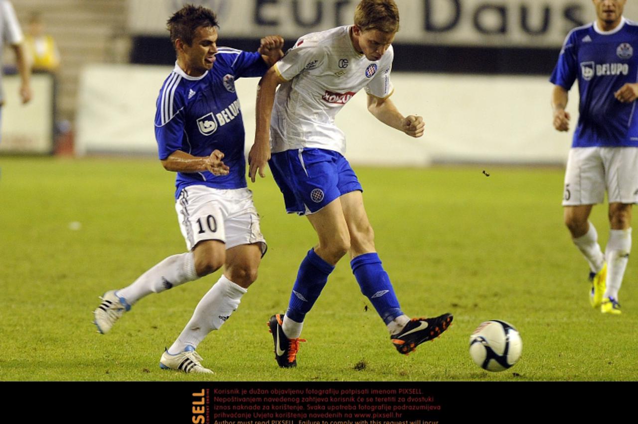 \'25.09.2011., Poljud, Split - 1. HNL, 9. kolo, Hajduk Split - Slaven Belupo.  Marin Tomasov i Josip Brezovec.  Photo: Tino Juric/PIXSELL\'