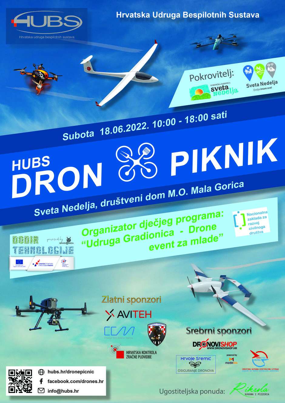 HUBS dron piknik