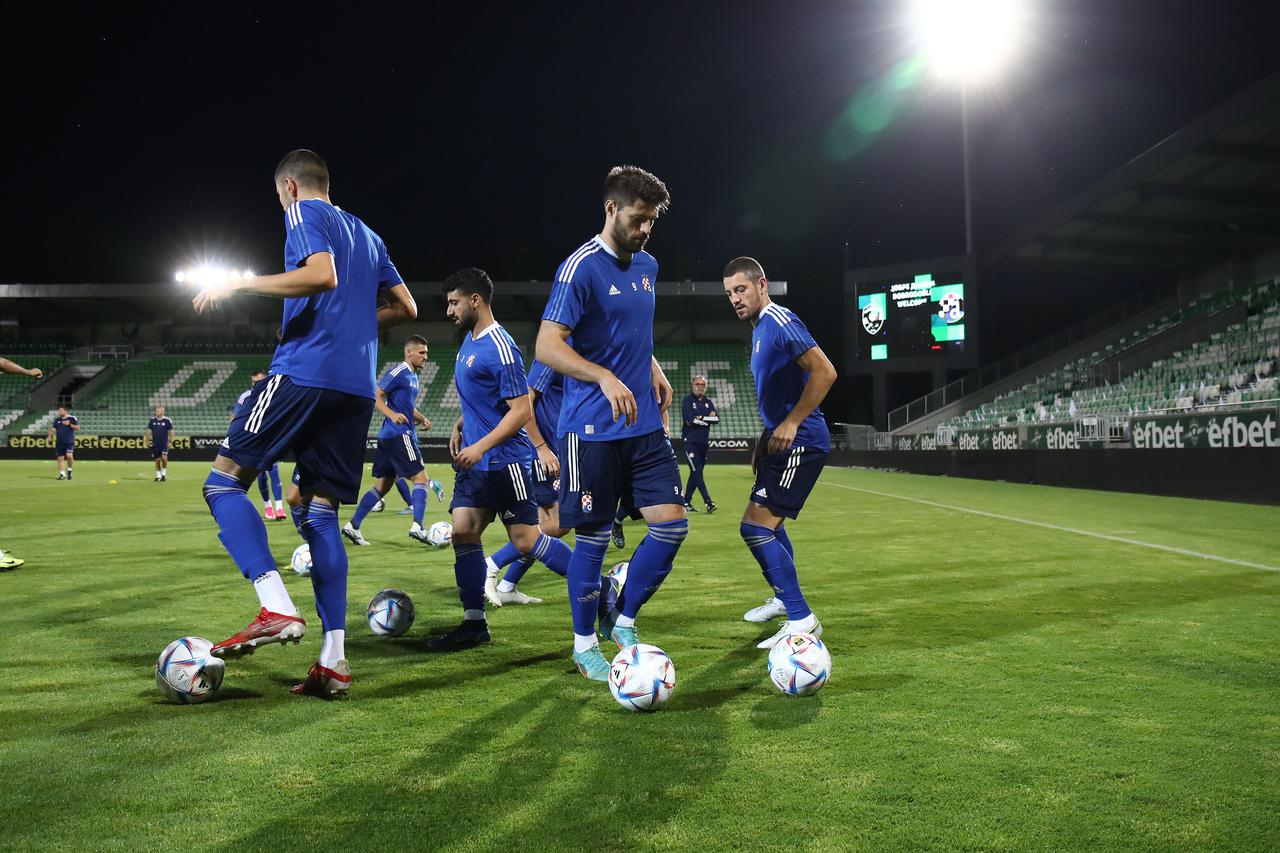 Razgrad: Trening igrača GNK Dinamo uoči utakmice s Ludogoretsom