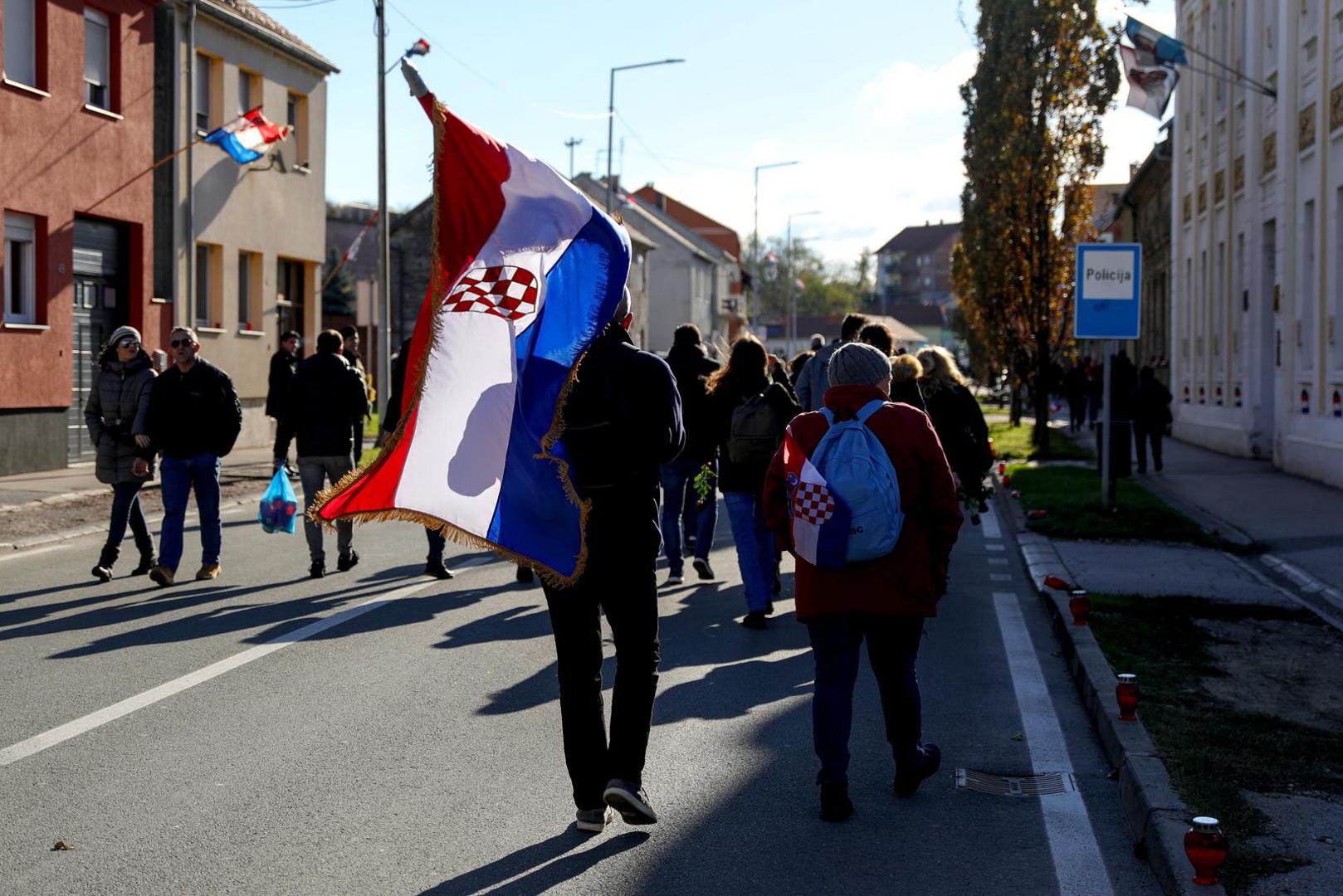 18.11.2023. Vukovar - Pod geslom “Vukovar - moj izbor i u dobru i u zlu" u Vukovaru se obiljezava 32. godisnjica vukovarske tragedije i stradanja u Domovinskom ratu tijekom kojega je u tome istonoslavonskom gradu ubijeno 2717 hrvatskih branitelja i civila, a 374 ih se jos vodi nestalima. Photo: Borna Jaksic/PIXSELL