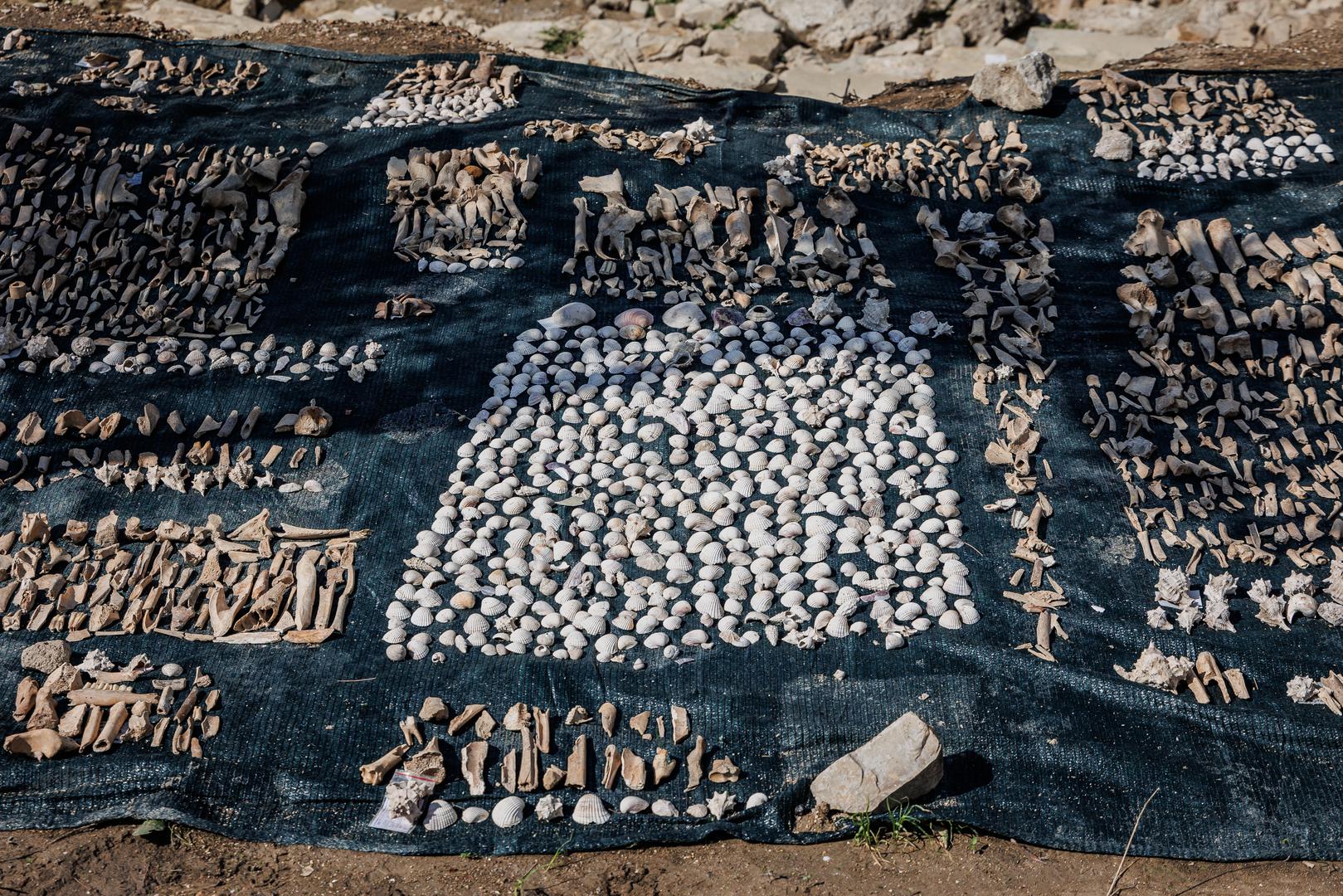 26.09.2024., Stobrec  - Prapovijesno Arheolosko nalaziste u centru Stobreca posjetila je ministrica Nina Obuljen Koezinek u pratnji Marine Ugarkovic. Photo: Zvonimir Barisin/PIXSELL