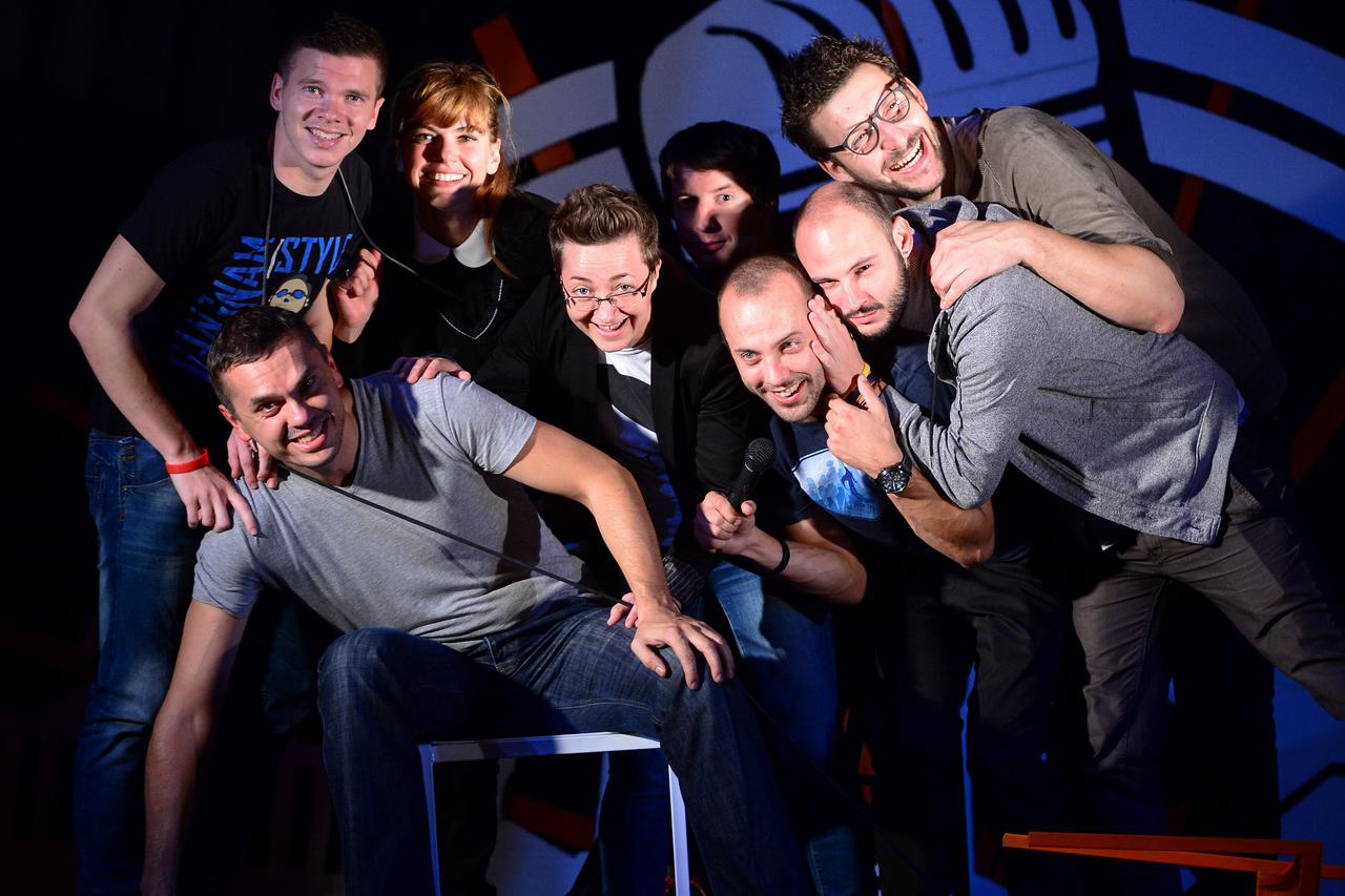 24.9.2015., Zagreb -  Stand up komicari u Studiju Smijeha.  Photo: Marko Prpic/PIXSELL