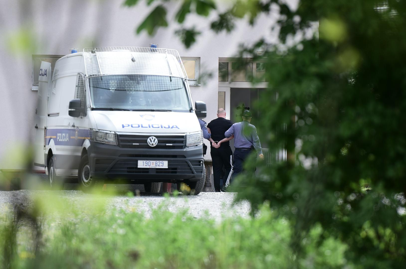 23.04.2023., Zagreb - Privodjenje Kristijana Knege, zastitara kojeg se sumnjici za ubojstvo Tomislava Sablje u klubu Ritz na Zupanijsko drzavno odvjetnistvo u Ilici. Photo: Neva Zganec/PIXSELL