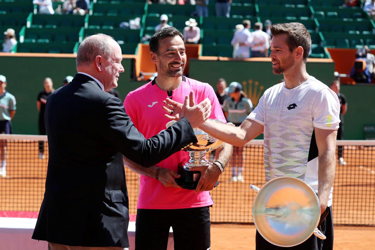 Le prince Albert II de Monaco au tournoi Rolex Monte Carlo Masters 2023 à Roquebrune-Cap-Martin