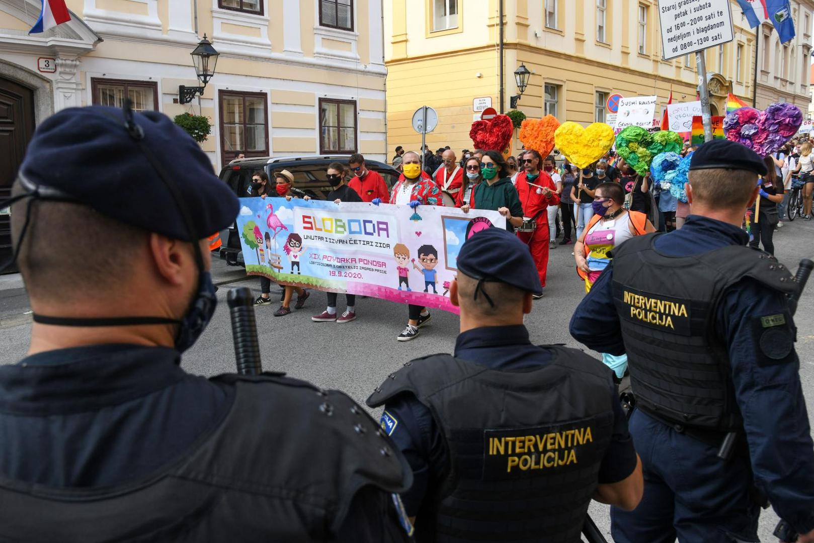 19.09.2020., Zagreb - 19. Povorka ponosa LGBTIQ osoba i obitelji Zagreb Pride 2020 pod sloganom "Sloboda unutar i izvan cetiri zida". Povorka je po prvi puta krenula s Trga svetog Marka. Photo: Josip Regovic/PIXSELL