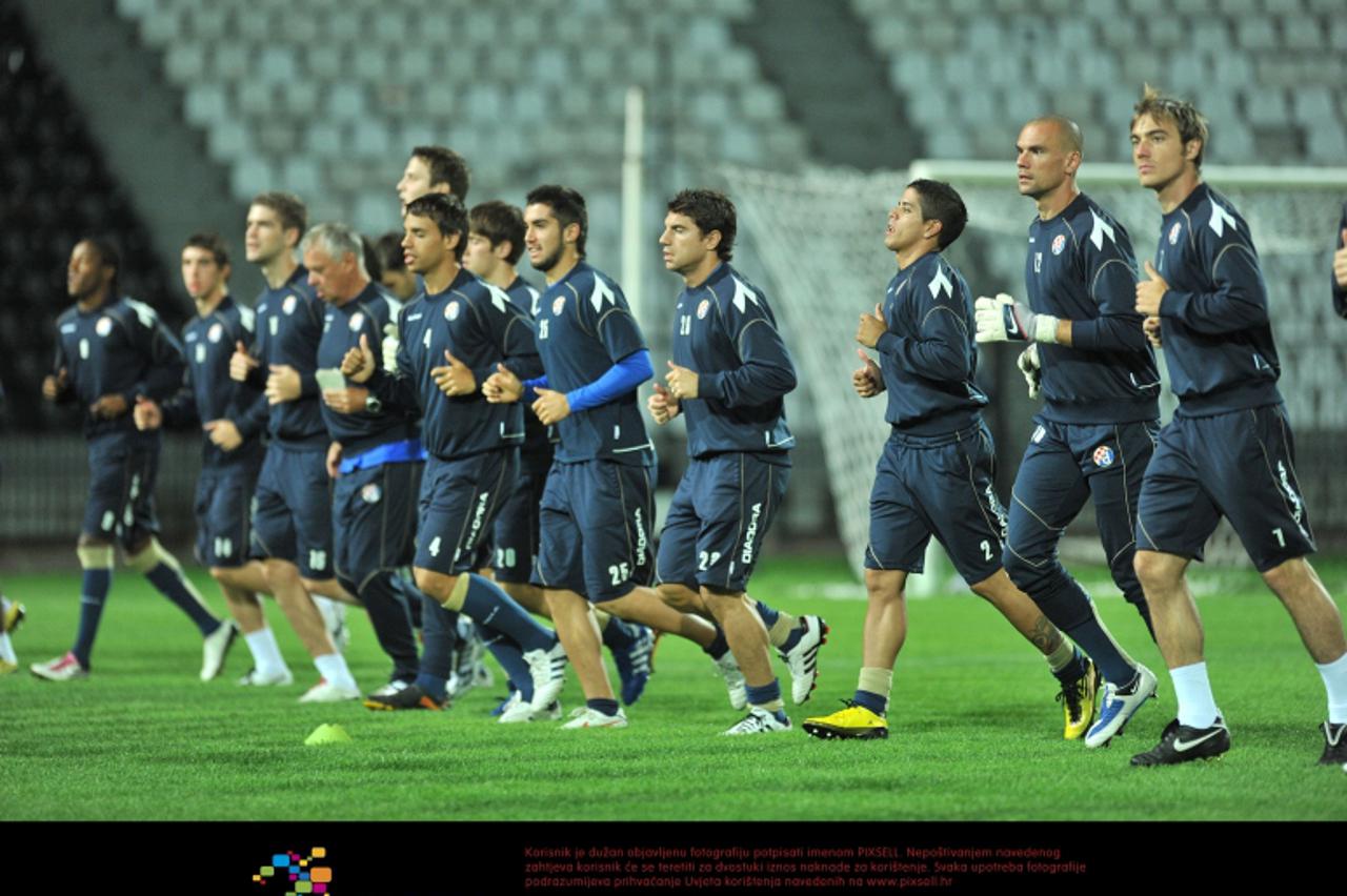 \'29.09.2010., Thessaloniki, Grcka - Trening igraca Dinama na stadionu Toumba uoci sutrasnje utakmice Europske lige s PAOK-om.  Photo: Antonio Bronic/PIXSELL\'