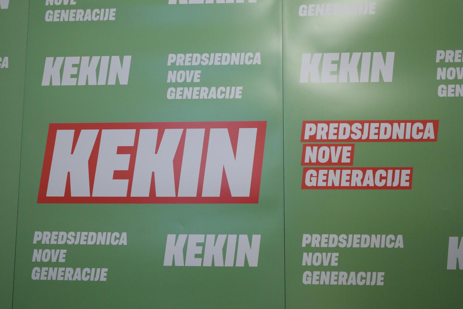 Kekin je poručila kako tim sloganom ne misli na dob birača, nego na otvaranje važnih tema na nov način i sagledavanje institucije predsjednice iz novog kuta.