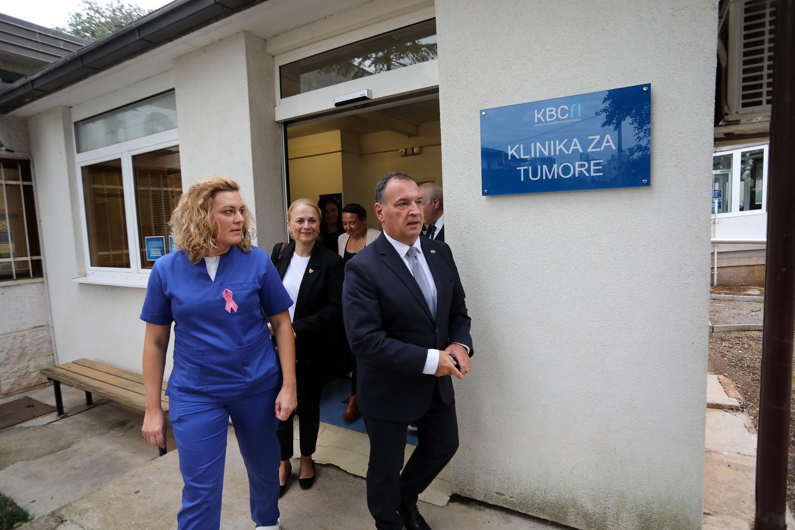 18.10.2024., Rijeka - Ministar zdravstva Vili Beros na svecanosti pustanja u rad prvog linearnog akceleratora na Klinici za tumore KBC-a Rijeka.  Photo: Goran Kovacic/PIXSELL