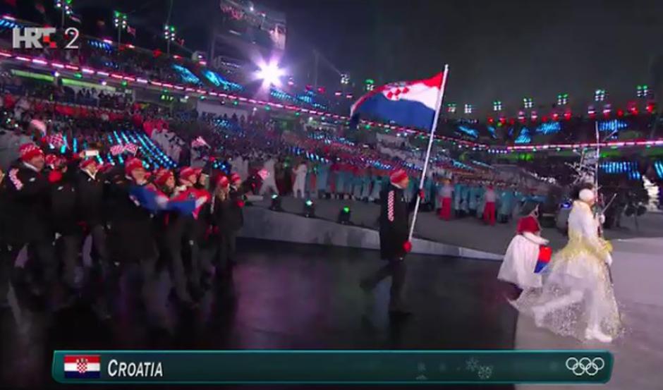 Pyeongchang - otvaranje ZOI-a, hrvatski sportaši