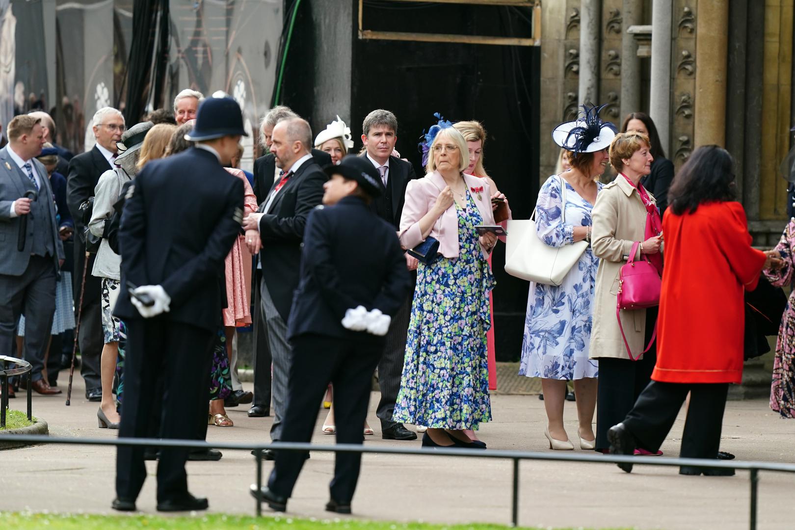 Guests arriving ahead of the coronation ceremony of King Charles III and Queen Camilla at Westminster Abbey, London. Picture date: Saturday May 6, 2023. Photo: Jane Barlow/PRESS ASSOCIATION