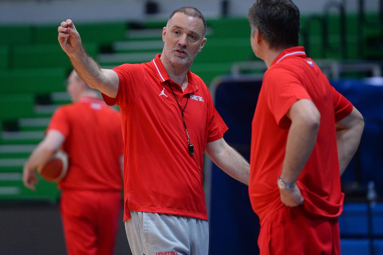 Zagreb: Trening košarkaške reprezentacije uoči kvalifikacija za EuroBasket