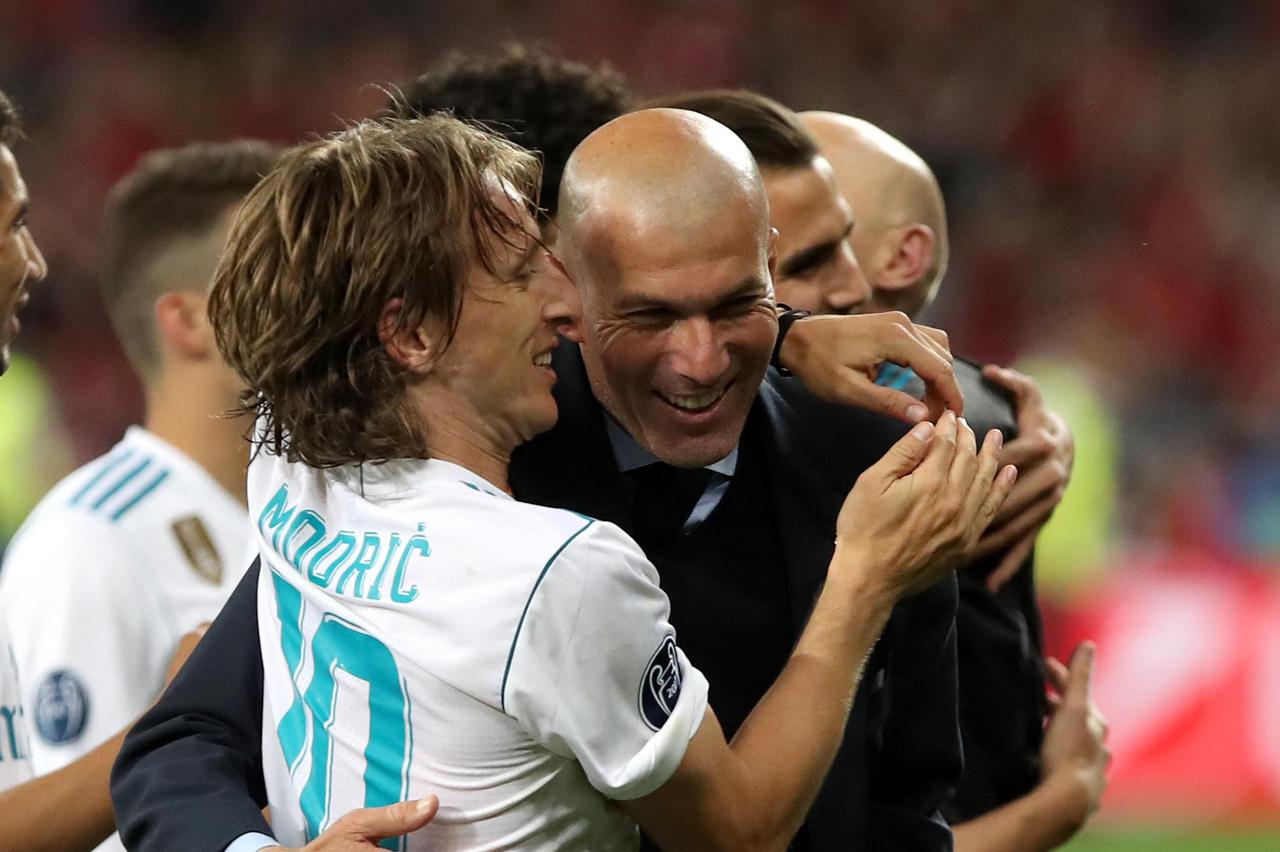 Luka Modrić i Zinedine Zidane