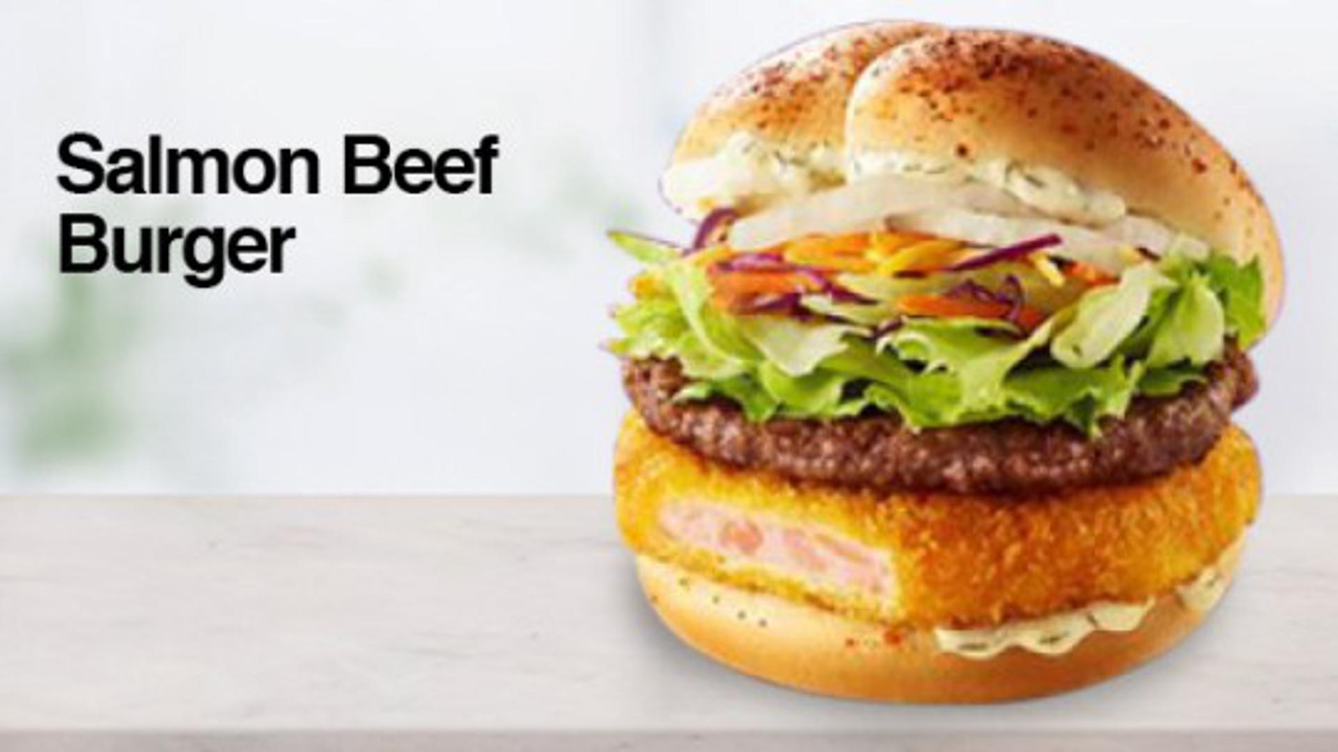 Južna Koreja nudi neobičnu kombinaciju - burger s junetinom i lososom!