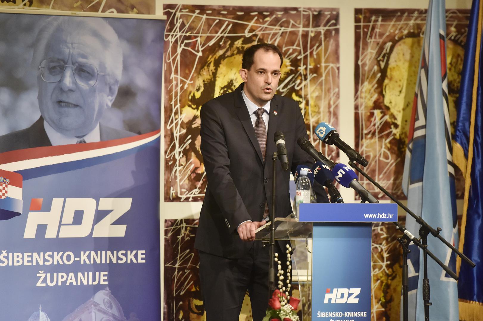 09.03.2024., Sibenik - Premijer i predsjednik stranke Andrej Plenkovic sudjelovao je na svecanom obiljezavanju 34.obljetnice HDZ-a Sibensko-kninske zupanije i grada Sibenika.  Photo: Hrvoje Jelavic/PIXSELL