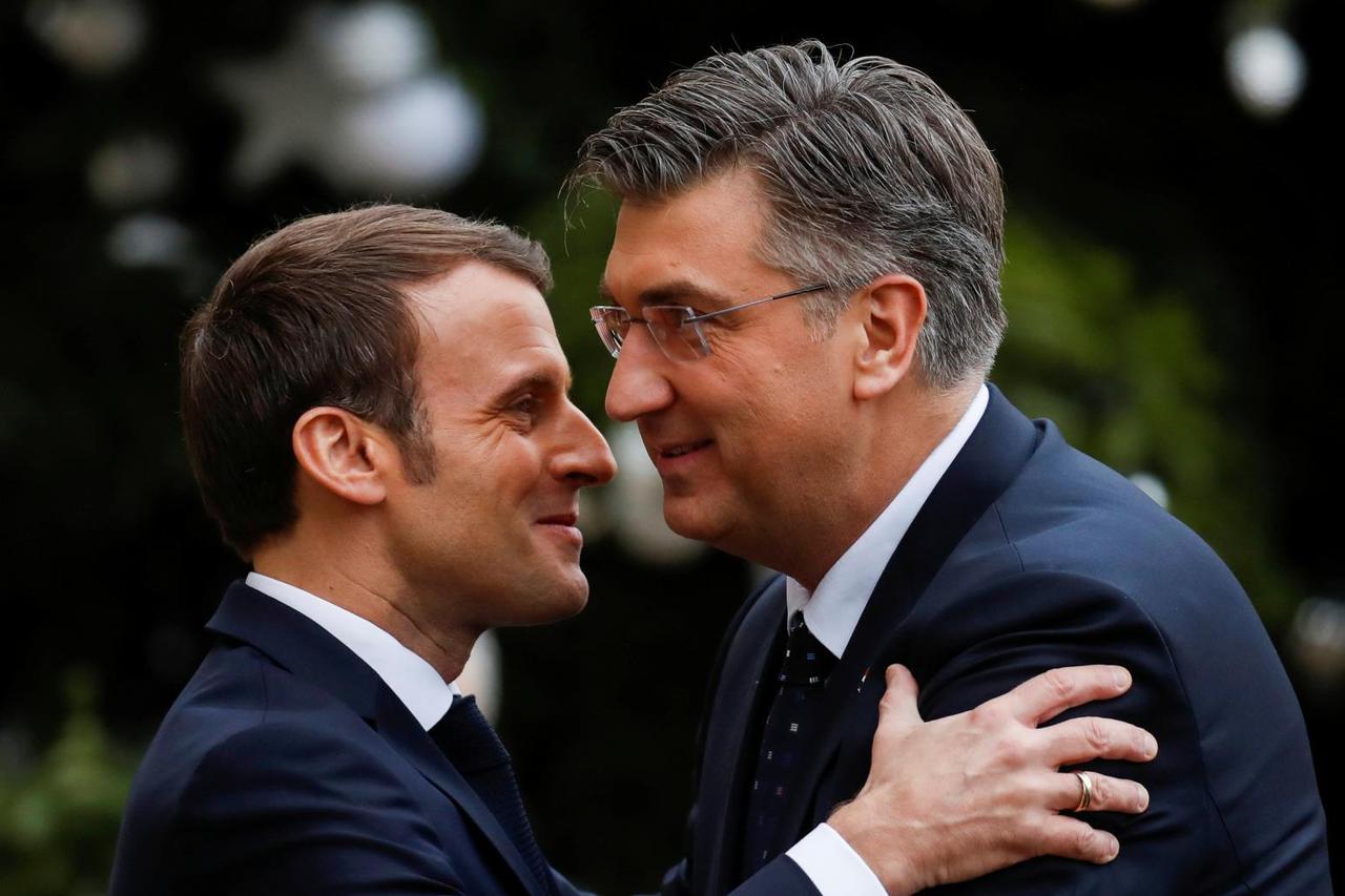 Andrej Plenković i Emmanuel Macron