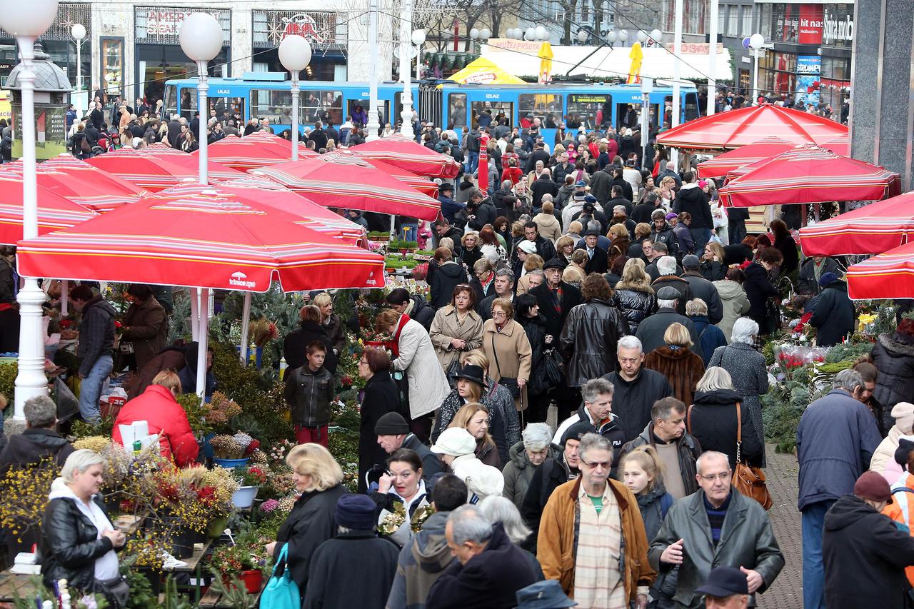 Zagreb Badnjak gužva