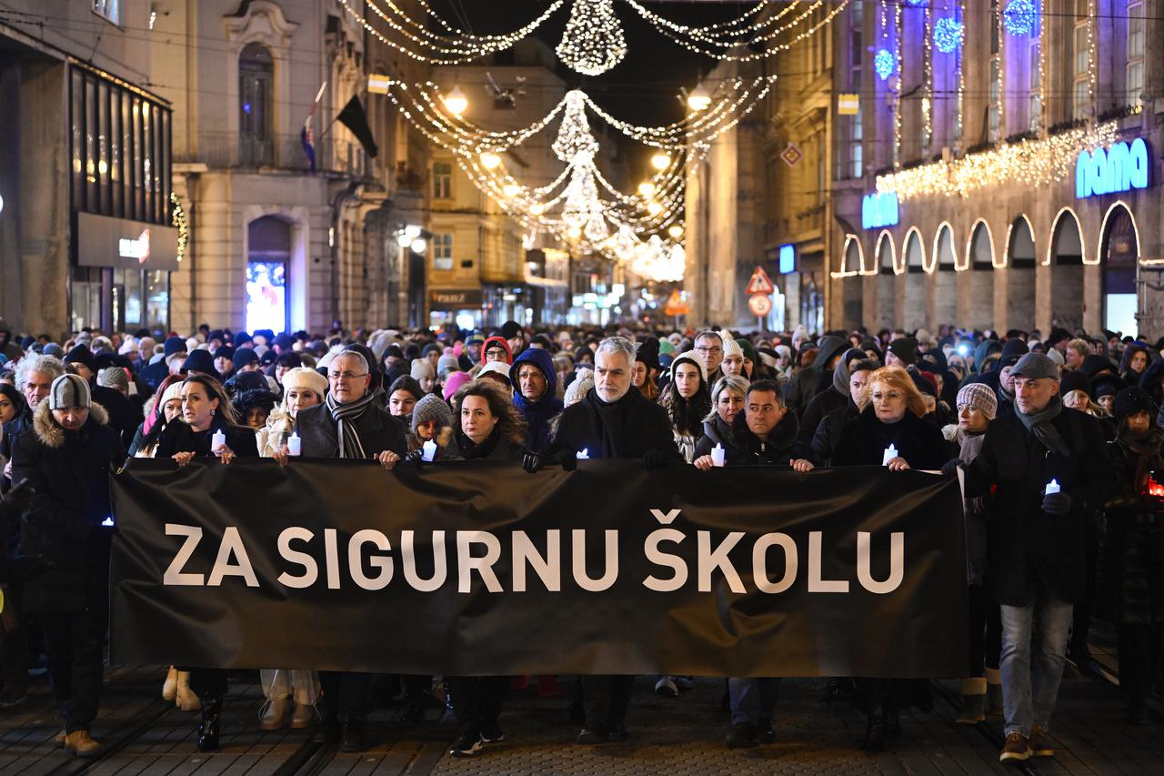 U povodu tragicnog dogadjaja u Osnovnoj skoli Precko u znak pijeteta, tri obrazovna sindikata: Sindikat hrvatskih ucitelja, Sindikat Preporod i Nezavisni sindikat zaposlenih u srednjim skolama Hrvatske organiziraju mirni mimohod