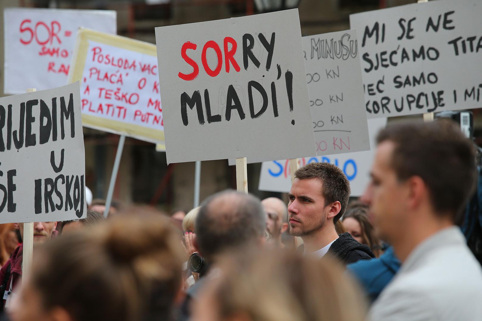 Mladi i sindikati prosvjedovali: 'Vrijedim više u Irskoj'