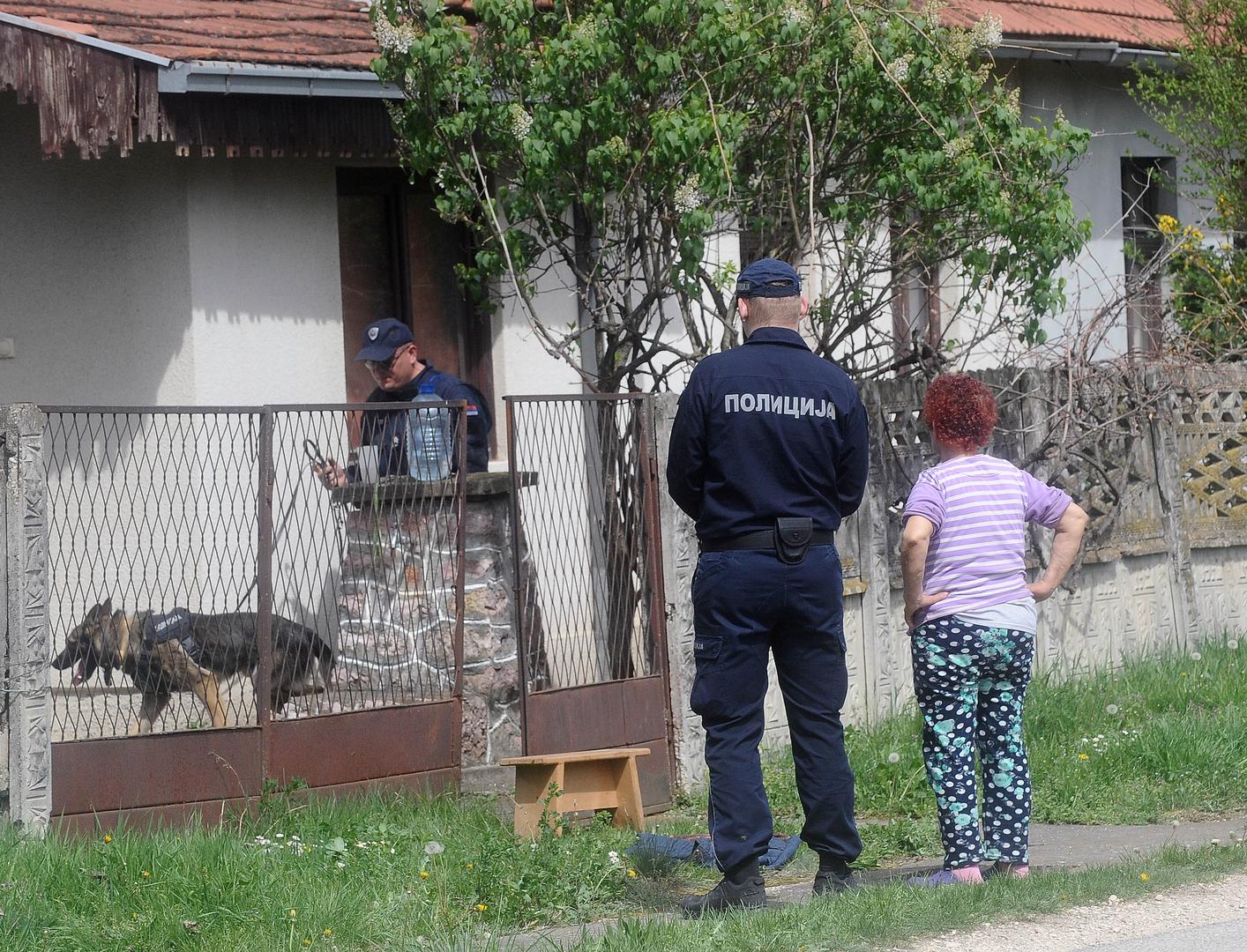 06, April, 2024, Bor - The search for the body of the murdered two-year-old Danka Ilic from Bor continues by checking several locations in the Bor area, and the police in the village of Zlot brought one of the suspects into the yard of the family of Dejan Dragijevic, one of the suspects for the murder of the child. Photo: M.M./ATAImages

06, april, 2024, Bor - Potraga za telom ubijene dvogodisnje Danke Ilic iz Bora nastavlja se proverom vise lokacija u borskom kraju, a policija je u selu Zlot uvela jednog od osumnjicenih u dvoriste porodice Dejana Dragijevica, jednog od osumnjicenih za ubistvo deteta. Photo: M.M./ATAImages Photo: M.M./ATA images/PIXSELL