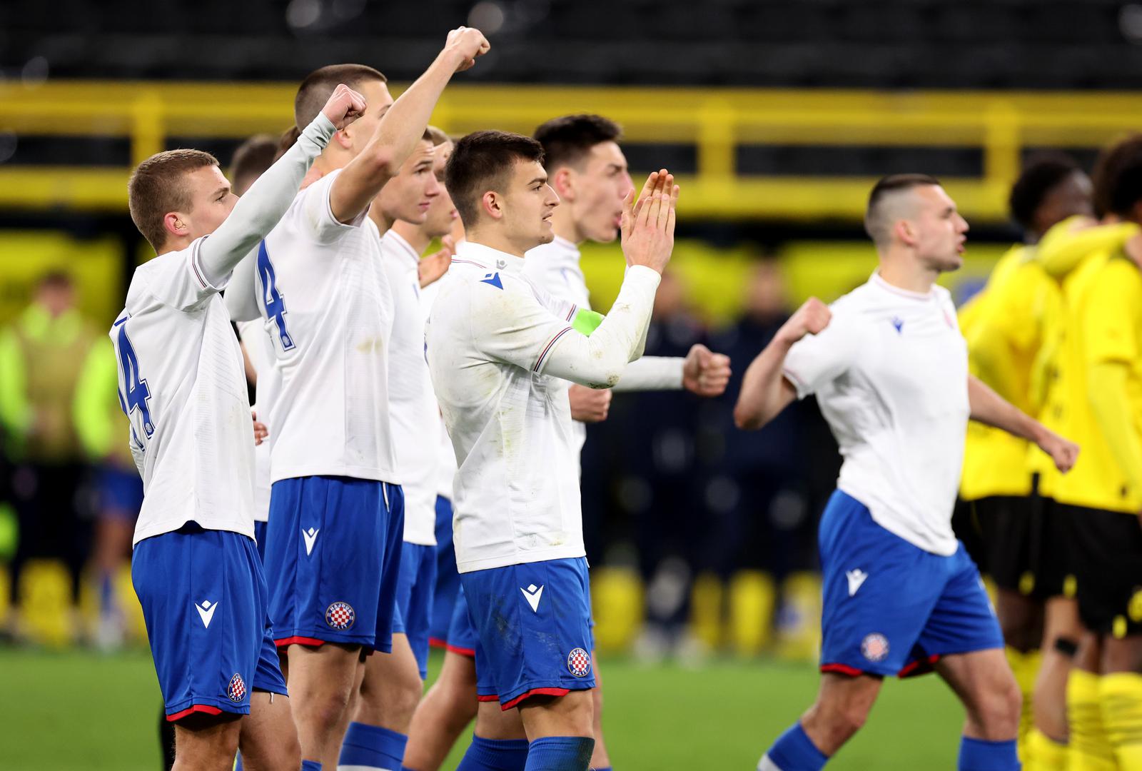 15.03.2023., stadion Signal Iduna Park, Dortmund, Njemacka - UEFA Liga prvaka mladih, cetvrtfinale, Borussia Dortmund - HNK Hajduk. Photo: Goran Stanzl/PIXSELL