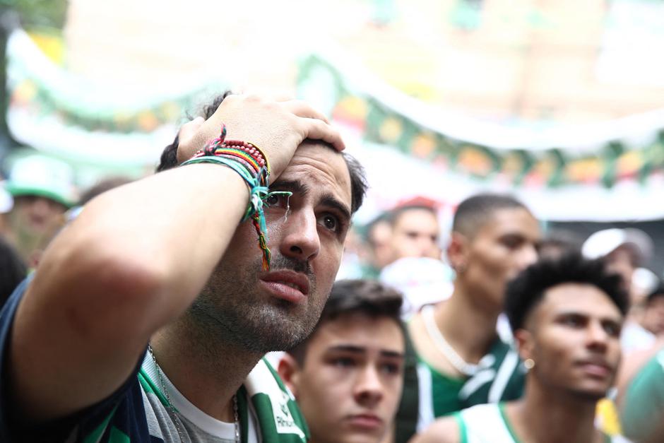 Club World Cup - Final - Palmeiras fans gather for the final Chelsea v Palmeiras