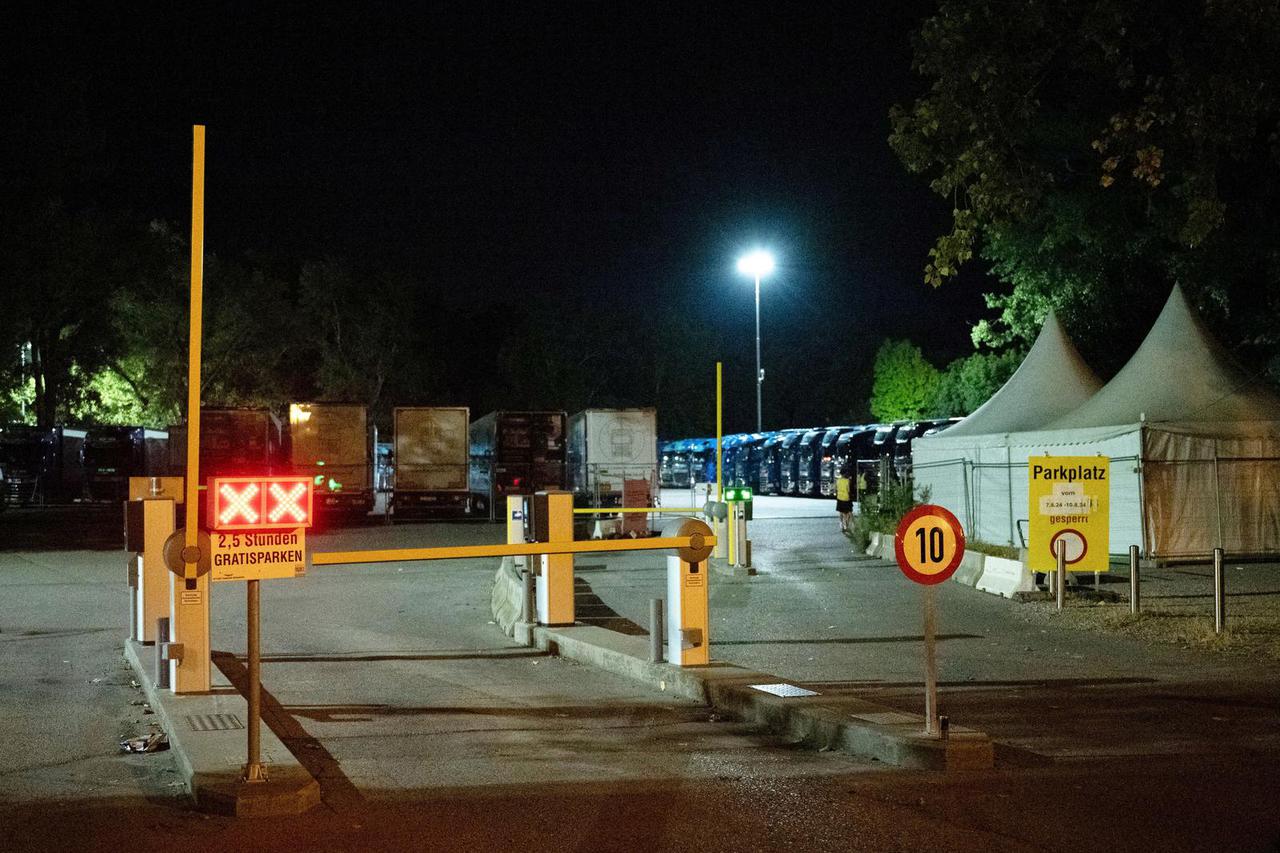 General view outside Happel stadium after Taylor Swift's three concerts in Vienna this week were canceled