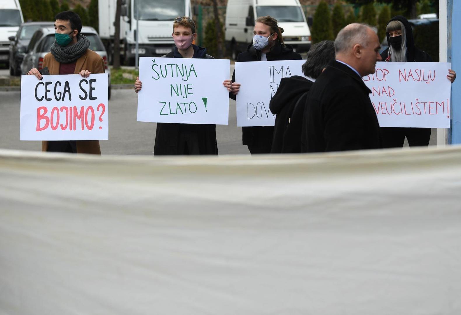 12.03.2021., Zagreb - Sastanak Senata Sveucilista u Zagrebu. Raspravljat ce o stanju na Sveucilistu, ali i potencijalnoj smjeni rektora Damra Borasa. 
Photo: Marko Lukunic/PIXSELL