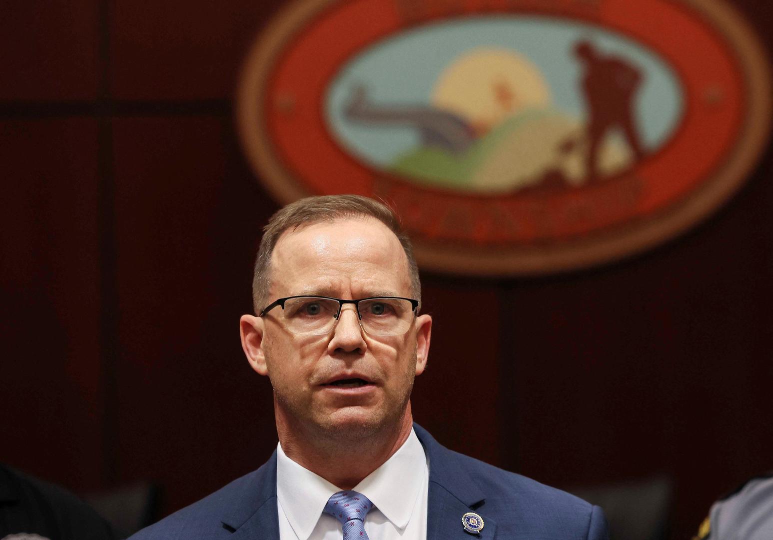 Kevin Rojek, special agent in charge of the FBI Pittsburgh field office speaks at a press conference after Republican presidential candidate and former U.S. President Donald Trump was injured when shots were fired during a campaign rally, at a police station in Butler, Pennsylvania, U.S., July 13, 2024. REUTERS/Brendan McDermid Photo: BRENDAN MCDERMID/REUTERS