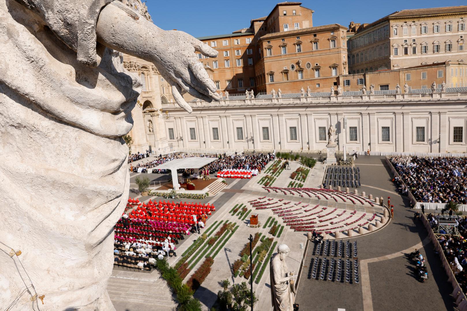 A general view of Pope Francis leading a consistory ceremony to elevate Roman Catholic prelates to the rank of cardinal, in Saint Peter's square at the Vatican, September 30, 2023. REUTERS/Remo Casilli Photo: REMO CASILLI/REUTERS