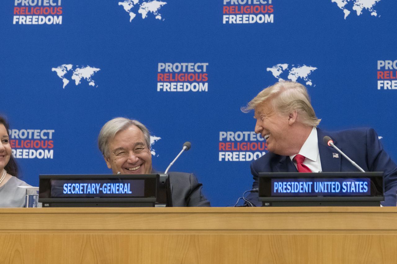 Donald Trump parle de liberté religeuse à l'ONU