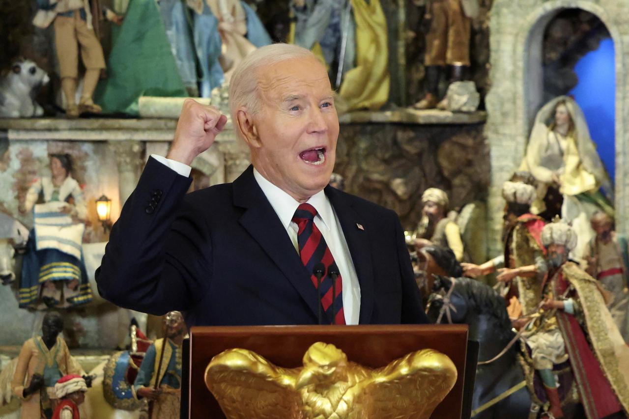 Biden speaks at Christmas for All dinner in Washington