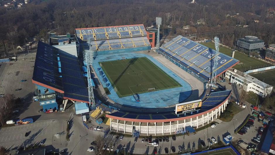 Stadion Maksimir snimljen iz zraka