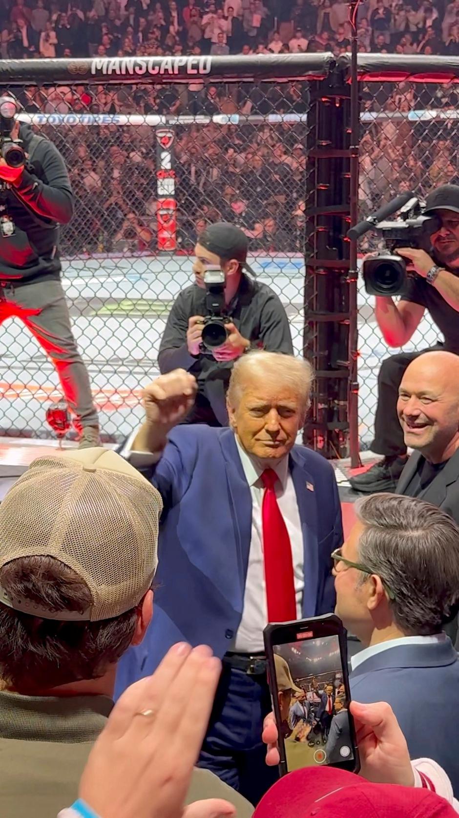 Trump attends UFC 309 in New York City