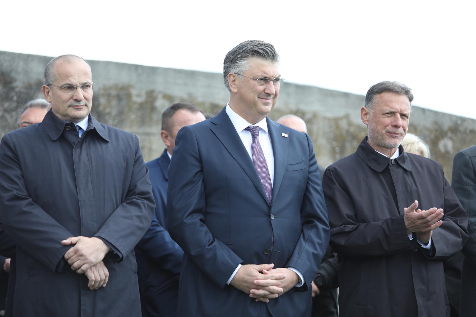 21.04.2024., Jasenovac - Povodom dana sjecanja na zrtve ustaskog logora u Jasenovcu odrzana je komemoracija te kolona sjecanja. Photo: Luka Batelic/PIXSELL