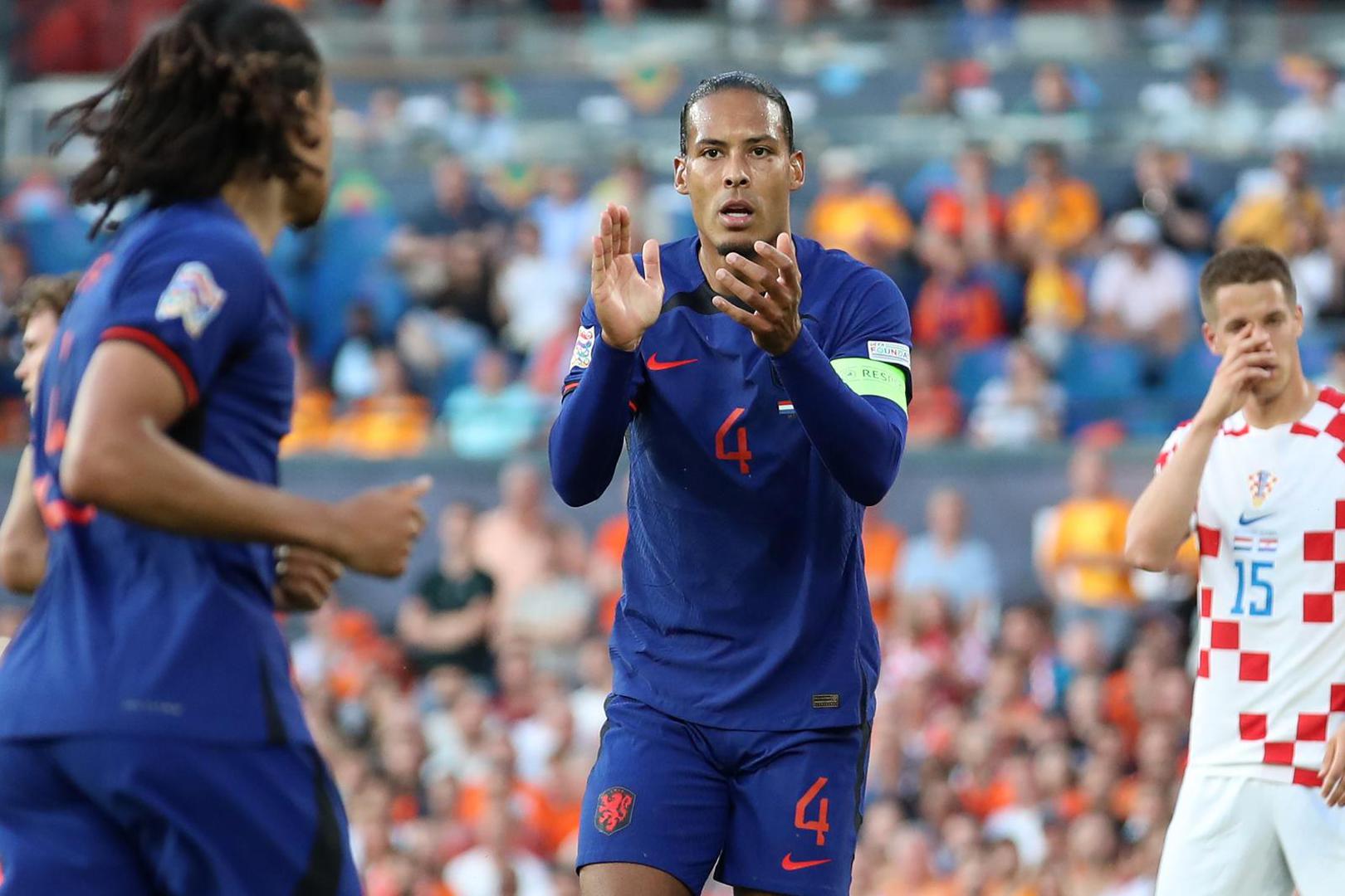 14.06.2023., stadion Feyenoord "De Kuip", Rotterdam, Nizozemska - UEFA Liga Nacija, polufinale, Nizozemska - Hrvatska. Virgil van Dijk Photo: Luka Stanzl/PIXSELL