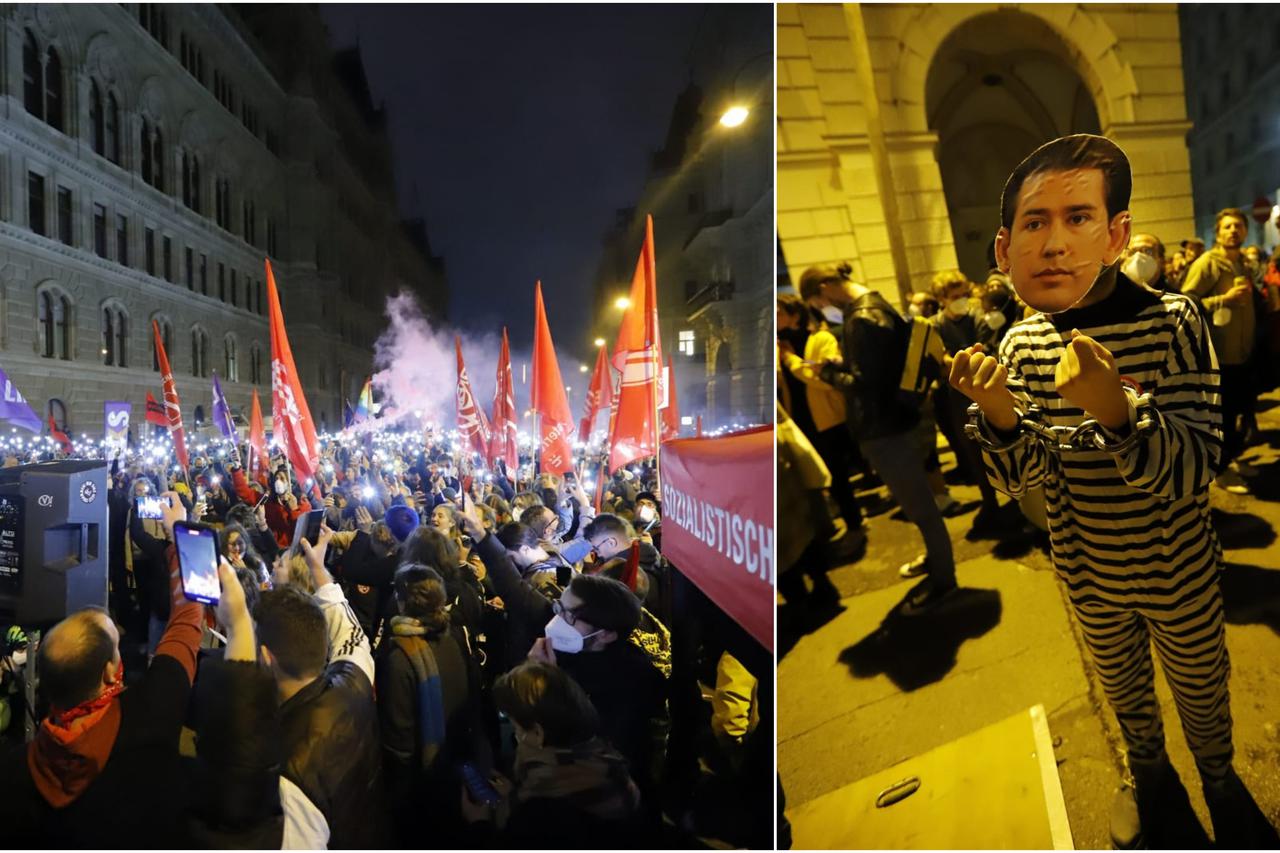 Demonstracije u Beču protiv Kurza