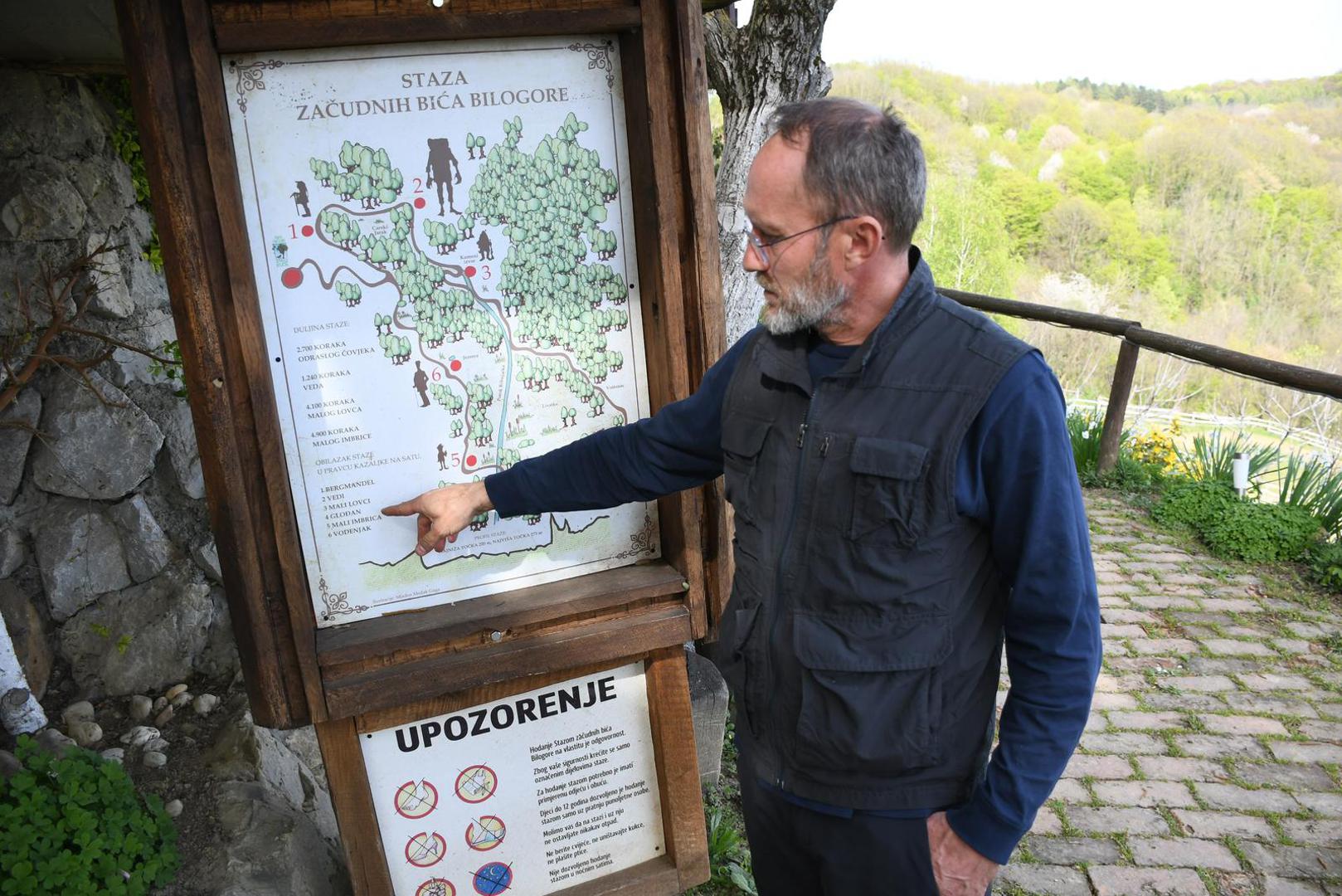 12.04.2023., Velika Pisanica - Turisticka patrola Vecernjeg lista, Opcina Velika Pisanica. Srediste, opcina Velika Pisanica. Izletiste Na malenom brijegu u vlasnistvu OPG-a Vlajnic. Poznato i po zacudnim mitskim bicima Bilogore poput Veda Photo: Damir Spehar/PIXSELL