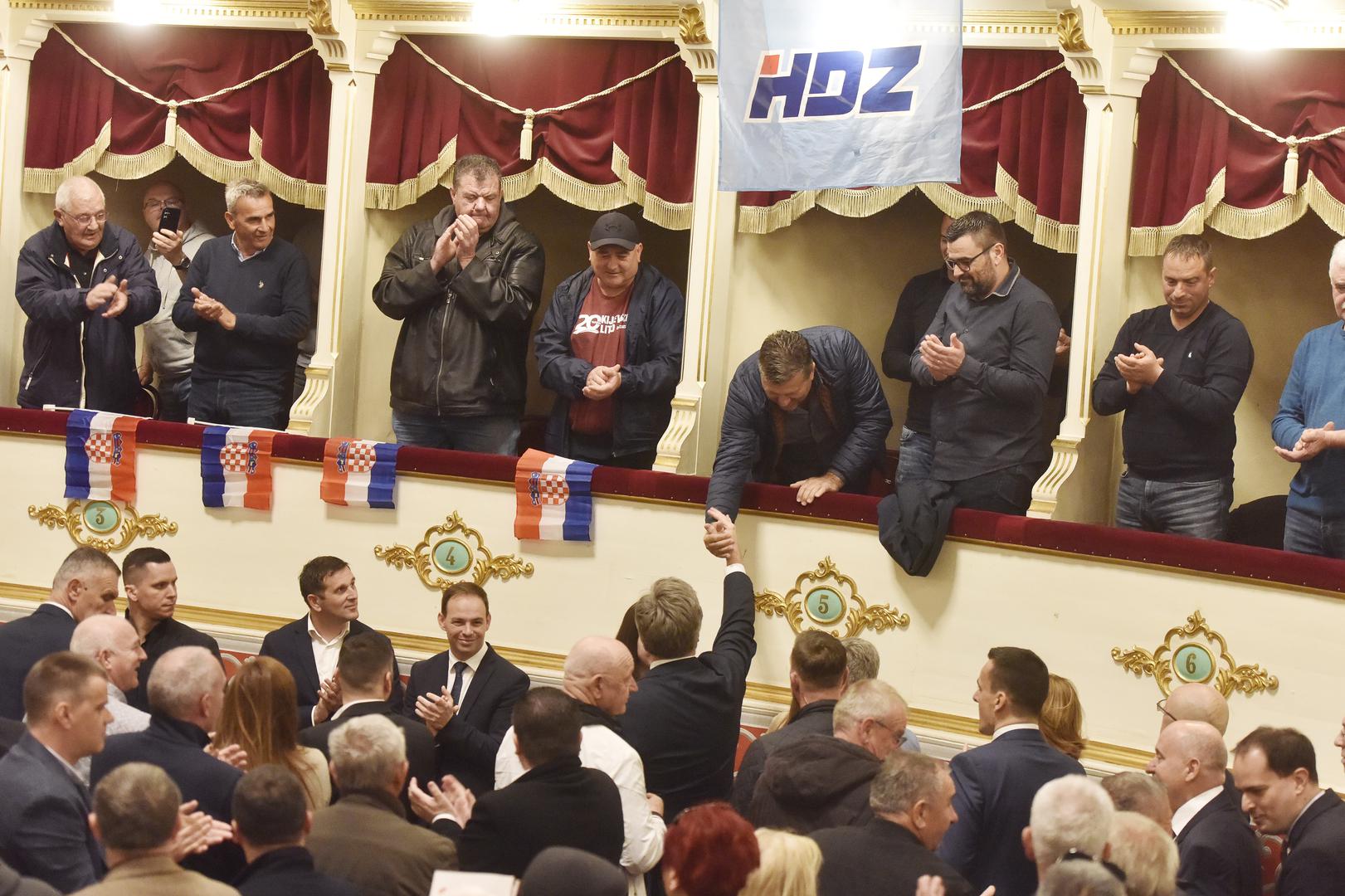 09.03.2024., Sibenik - Premijer i predsjednik stranke Andrej Plenkovic sudjelovao je na svecanom obiljezavanju 34.obljetnice HDZ-a Sibensko-kninske zupanije i grada Sibenika.  Photo: Hrvoje Jelavic/PIXSELL