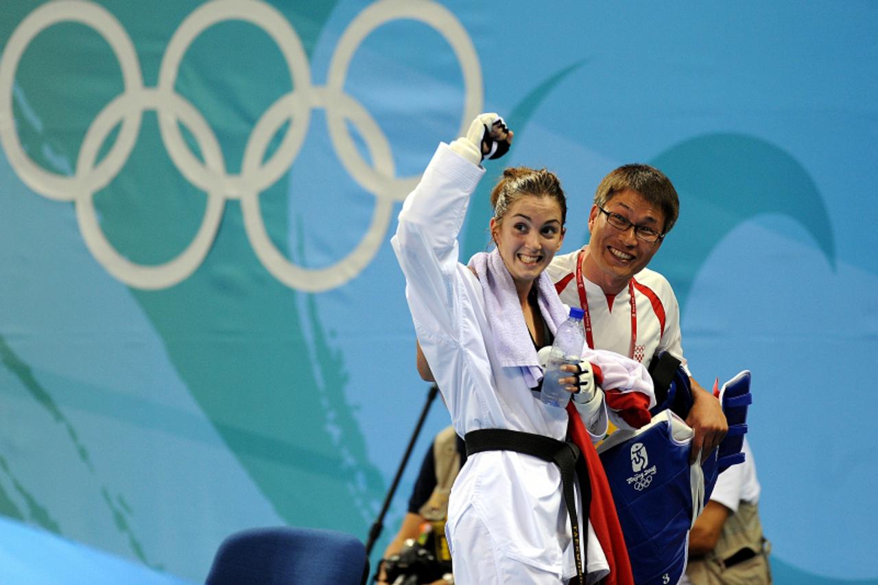 'sport...peking...21.08.2008.  peking, beijing 2008, olimpijske igre, olimpijada, taekwondo, cetvrfinale,  martina zubcic - debora nunes, 3-2, foto: Goran Stanzl'