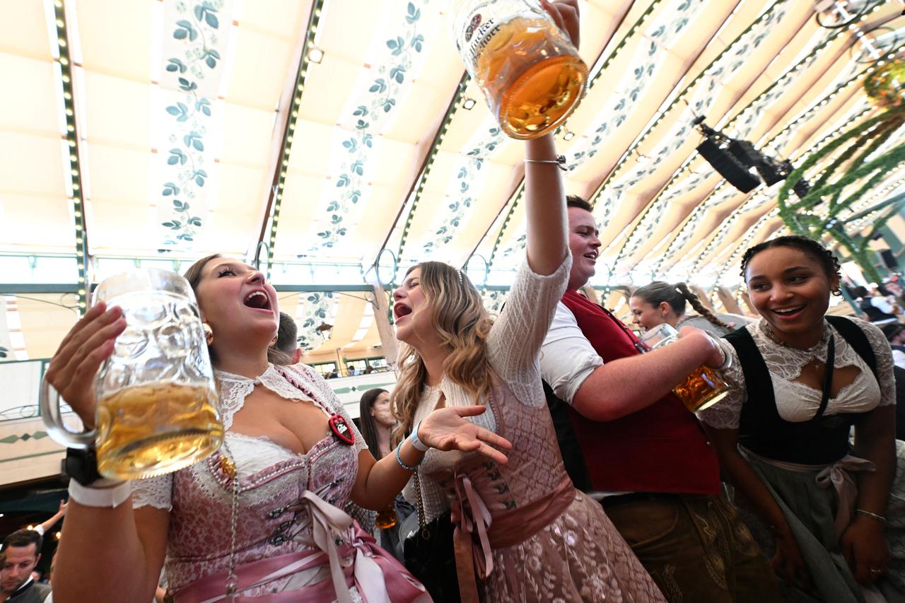 Official opening of the 189th Oktoberfest, the world's largest beer festival in Munich