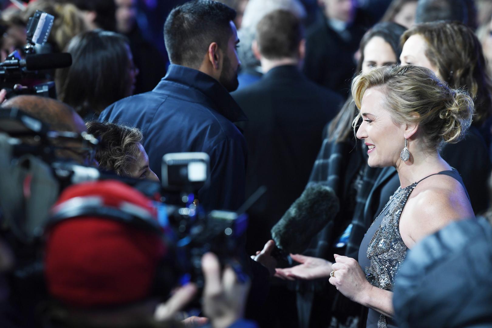 British actress Kate Winslet attends the world premiere of Avatar: The Way Of Water at Odeon Luxe, Leicester Square, London on Tuesday, December 6, 2022.    Photo by Rune Hellestad/ UPI Photo via Newscom Photo: RUNE HELLESTAD/NEWSCOM