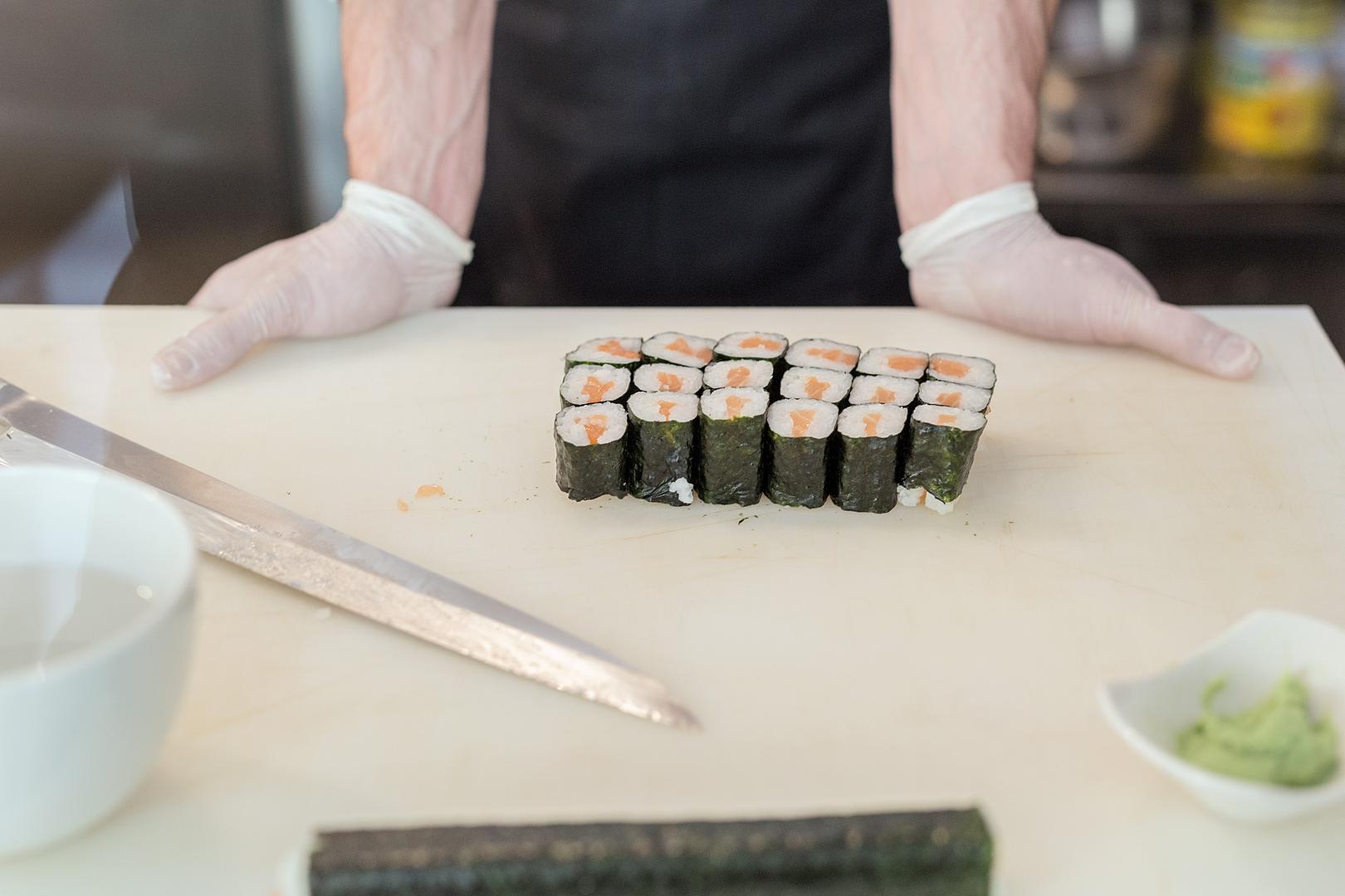 13.05.2015., Zagreb - Prirema sushija u restoranu Ginger Sushi"nPhoto: Danijel Berkovic/PIXSELL