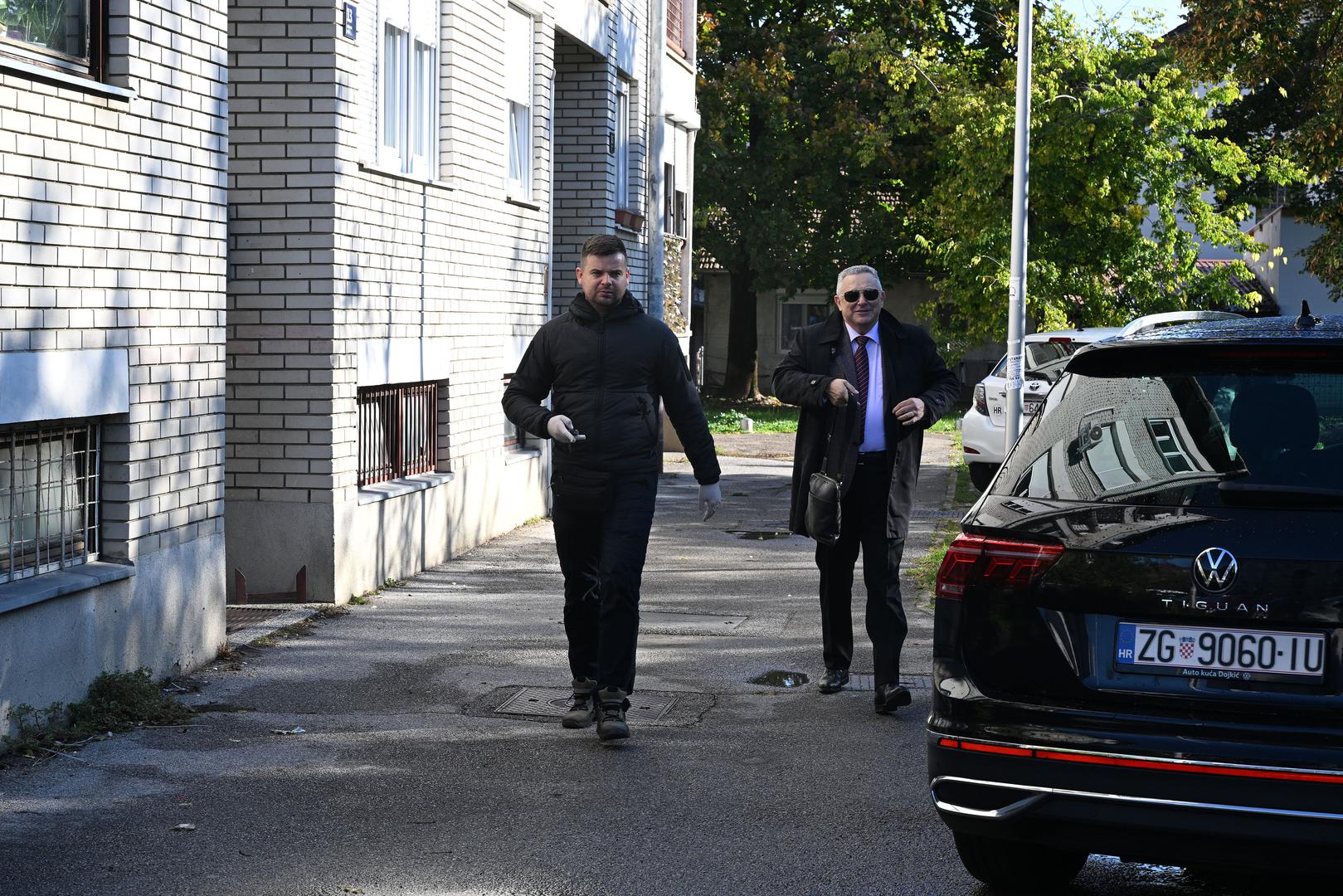 08.11.2023., Zagreb - U tijeku je pretres stana bivseg dekana Geodetskog fakulteta Almina Djape. Photo: Davorin Visnjic/PIXSELL